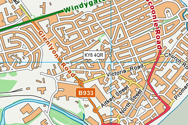 KY8 4QR map - OS VectorMap District (Ordnance Survey)