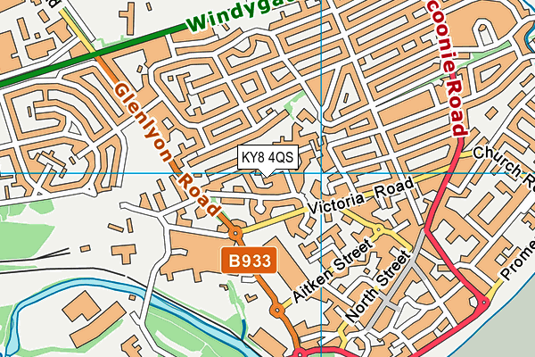 KY8 4QS map - OS VectorMap District (Ordnance Survey)