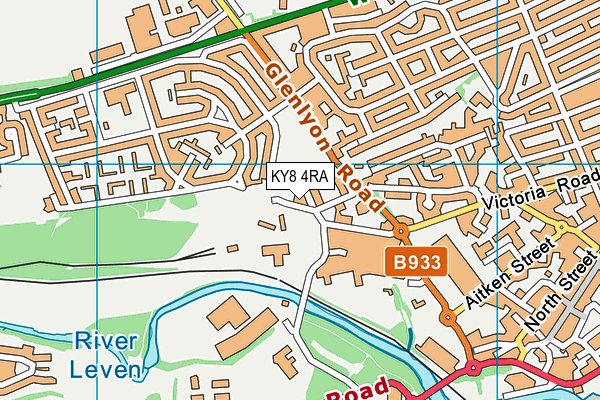 KY8 4RA map - OS VectorMap District (Ordnance Survey)