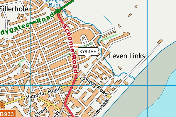 KY8 4RE map - OS VectorMap District (Ordnance Survey)