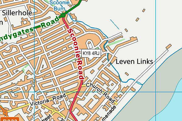 KY8 4RJ map - OS VectorMap District (Ordnance Survey)