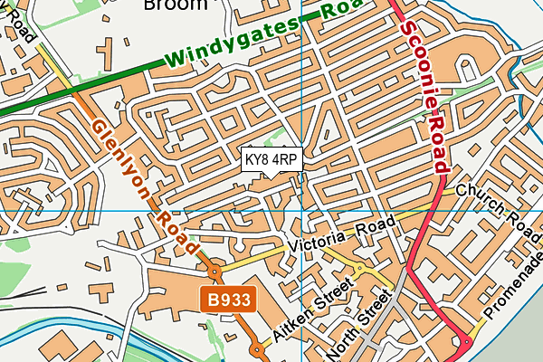 KY8 4RP map - OS VectorMap District (Ordnance Survey)