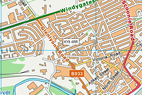 KY8 4RR map - OS VectorMap District (Ordnance Survey)