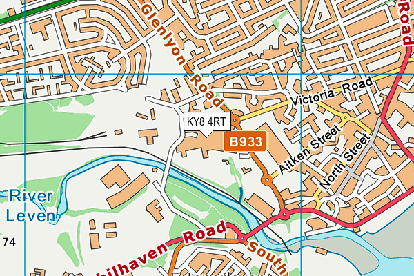 KY8 4RT map - OS VectorMap District (Ordnance Survey)