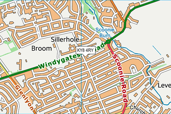KY8 4RY map - OS VectorMap District (Ordnance Survey)