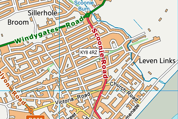 KY8 4RZ map - OS VectorMap District (Ordnance Survey)