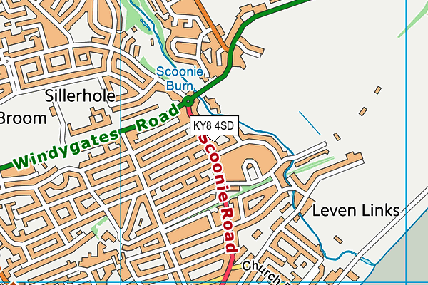 KY8 4SD map - OS VectorMap District (Ordnance Survey)