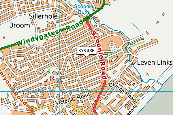KY8 4SF map - OS VectorMap District (Ordnance Survey)