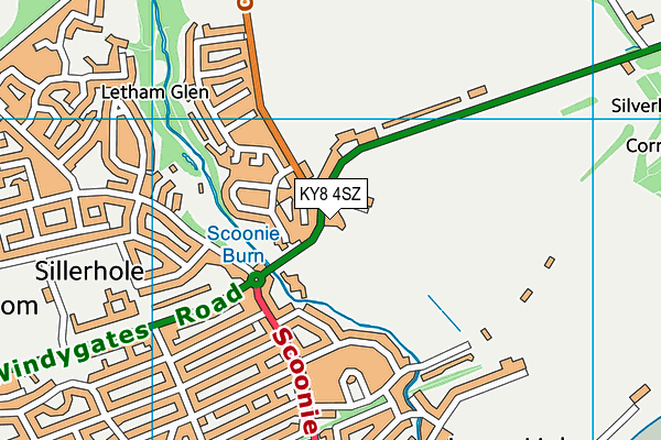 KY8 4SZ map - OS VectorMap District (Ordnance Survey)