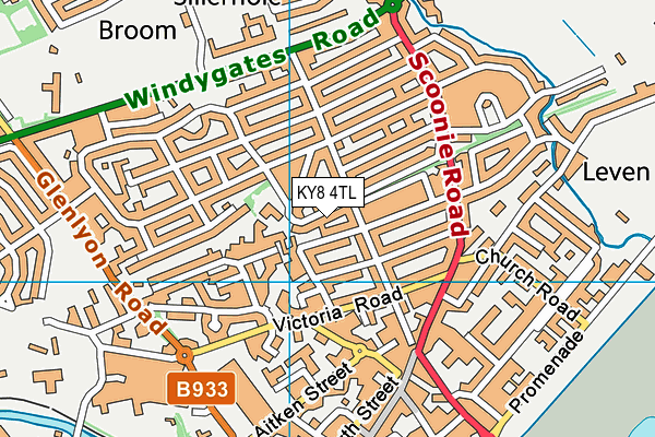 KY8 4TL map - OS VectorMap District (Ordnance Survey)