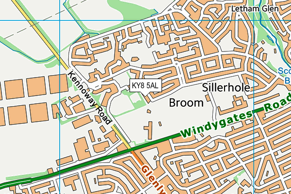 KY8 5AL map - OS VectorMap District (Ordnance Survey)