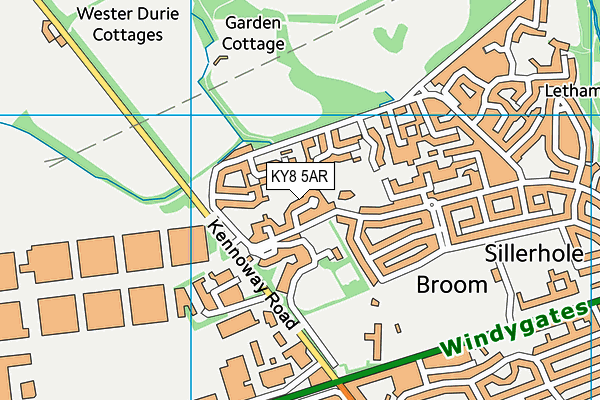 KY8 5AR map - OS VectorMap District (Ordnance Survey)