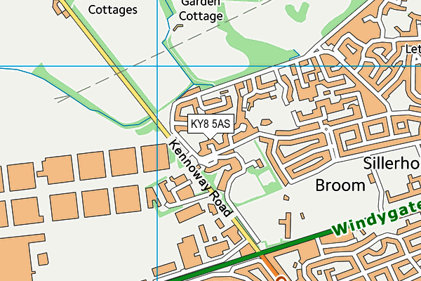 KY8 5AS map - OS VectorMap District (Ordnance Survey)