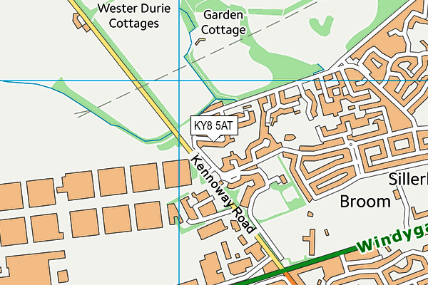 KY8 5AT map - OS VectorMap District (Ordnance Survey)