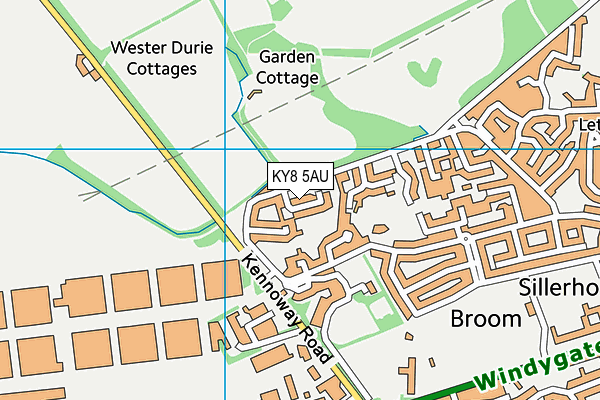 KY8 5AU map - OS VectorMap District (Ordnance Survey)
