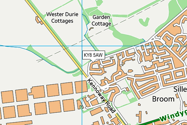 KY8 5AW map - OS VectorMap District (Ordnance Survey)