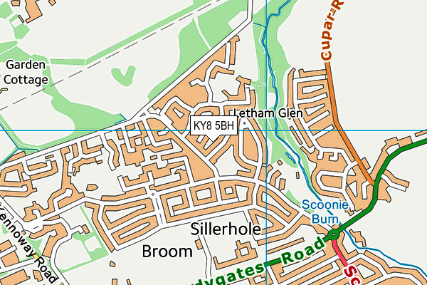 KY8 5BH map - OS VectorMap District (Ordnance Survey)