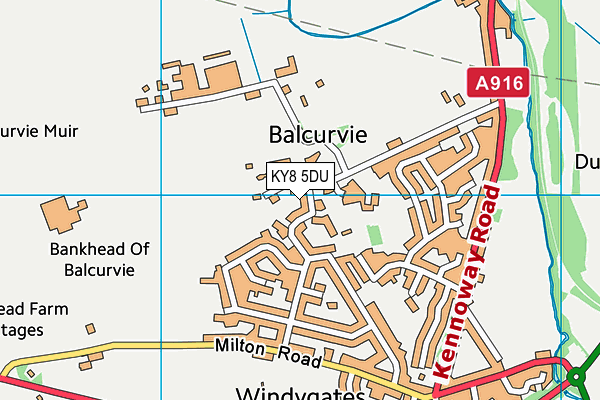 KY8 5DU map - OS VectorMap District (Ordnance Survey)