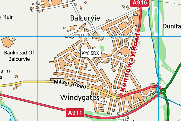 Map of BALCURVIE HORSE RIDING LTD at district scale