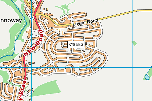 KY8 5EG map - OS VectorMap District (Ordnance Survey)