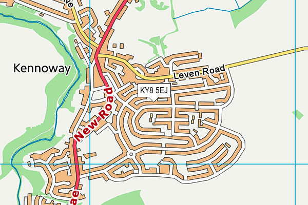 KY8 5EJ map - OS VectorMap District (Ordnance Survey)