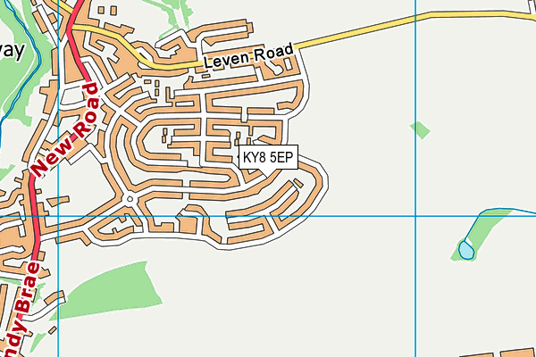 KY8 5EP map - OS VectorMap District (Ordnance Survey)