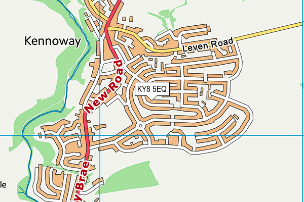 KY8 5EQ map - OS VectorMap District (Ordnance Survey)