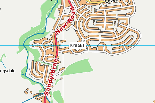 KY8 5ET map - OS VectorMap District (Ordnance Survey)