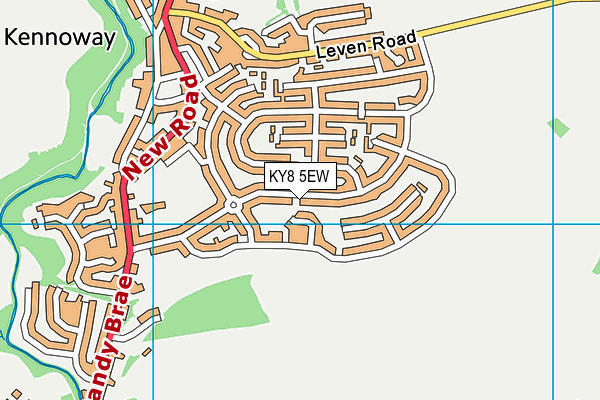 KY8 5EW map - OS VectorMap District (Ordnance Survey)