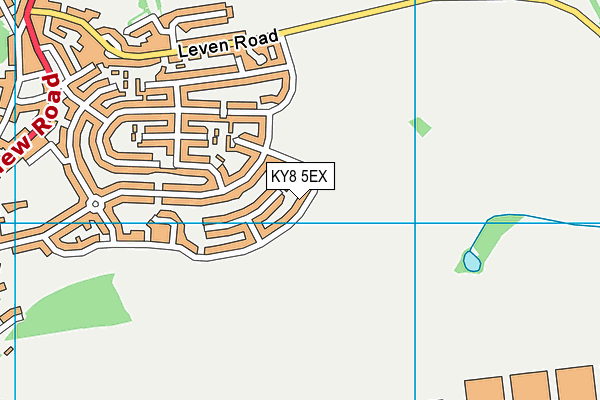 KY8 5EX map - OS VectorMap District (Ordnance Survey)