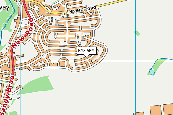 KY8 5EY map - OS VectorMap District (Ordnance Survey)