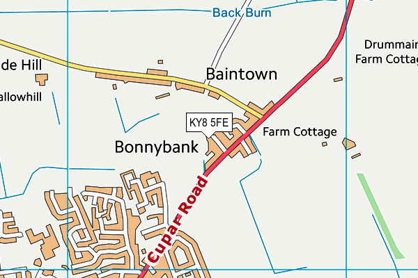 KY8 5FE map - OS VectorMap District (Ordnance Survey)