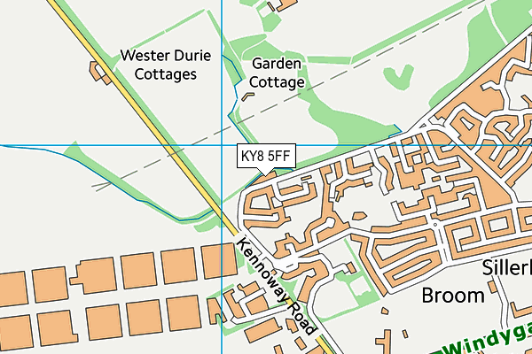 KY8 5FF map - OS VectorMap District (Ordnance Survey)