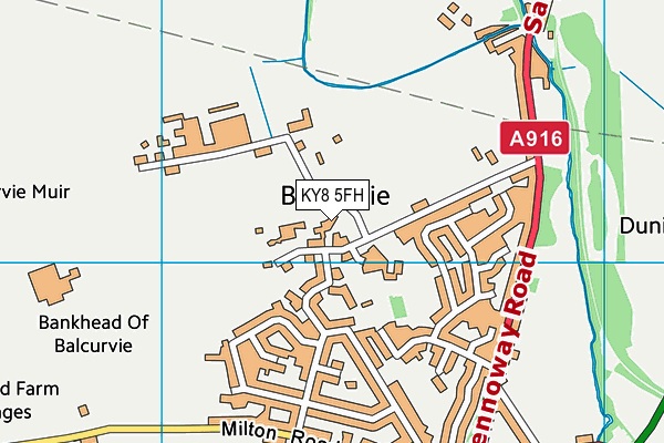 KY8 5FH map - OS VectorMap District (Ordnance Survey)