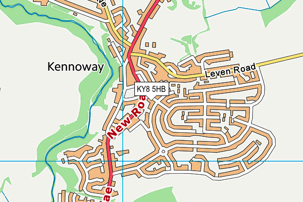 KY8 5HB map - OS VectorMap District (Ordnance Survey)