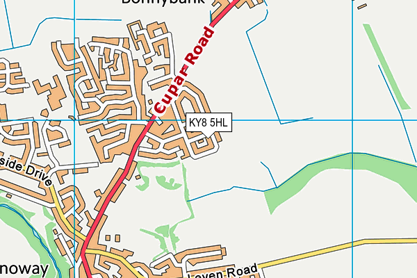 KY8 5HL map - OS VectorMap District (Ordnance Survey)