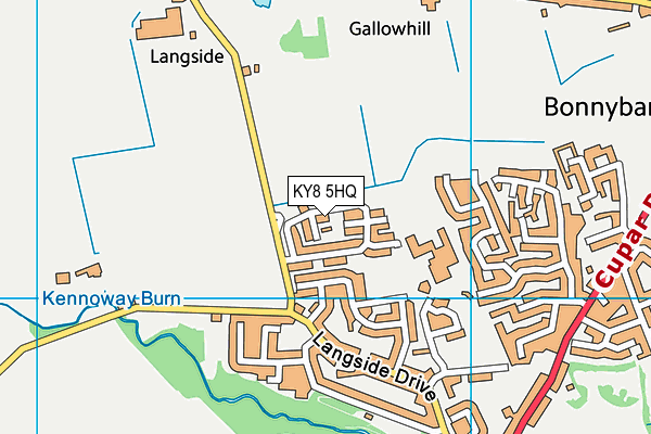 KY8 5HQ map - OS VectorMap District (Ordnance Survey)