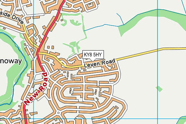 KY8 5HY map - OS VectorMap District (Ordnance Survey)
