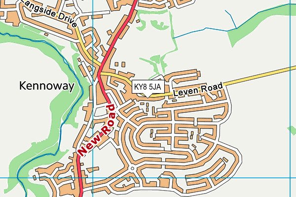 KY8 5JA map - OS VectorMap District (Ordnance Survey)