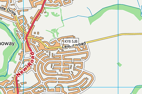 KY8 5JB map - OS VectorMap District (Ordnance Survey)