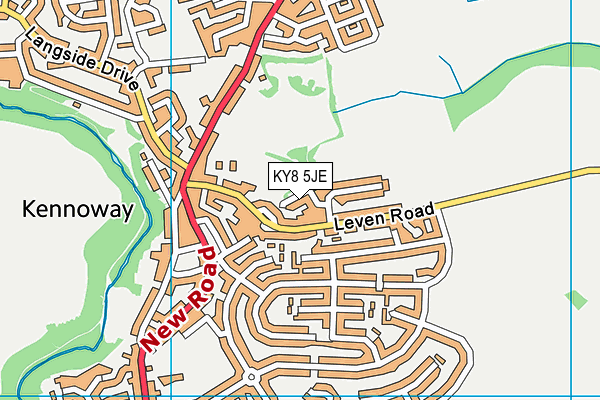 KY8 5JE map - OS VectorMap District (Ordnance Survey)