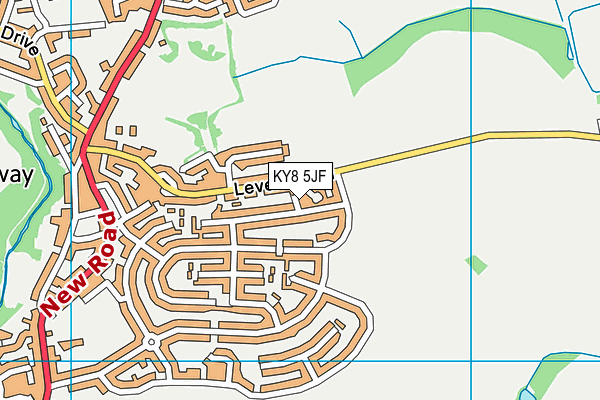 KY8 5JF map - OS VectorMap District (Ordnance Survey)