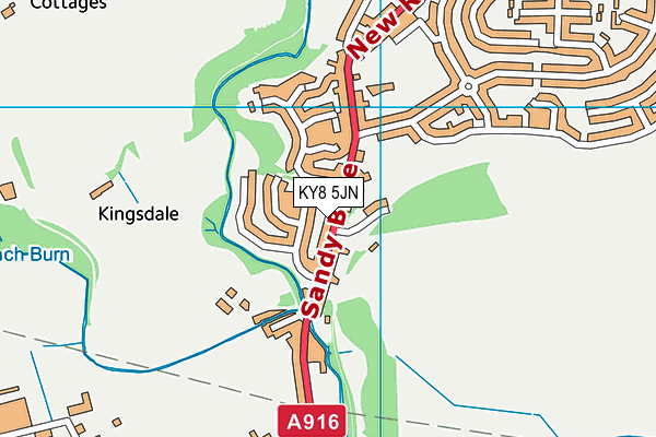 KY8 5JN map - OS VectorMap District (Ordnance Survey)