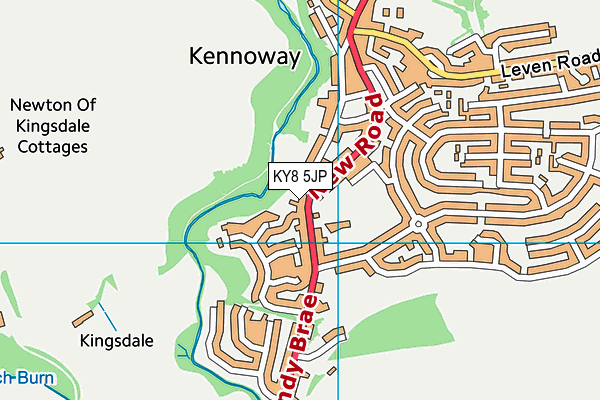 KY8 5JP map - OS VectorMap District (Ordnance Survey)