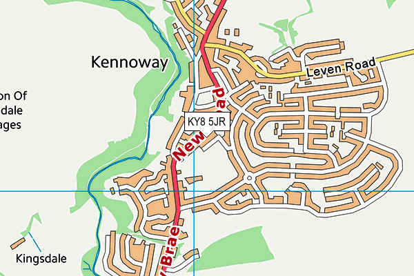 KY8 5JR map - OS VectorMap District (Ordnance Survey)