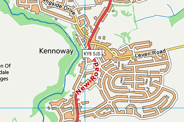 KY8 5JS map - OS VectorMap District (Ordnance Survey)