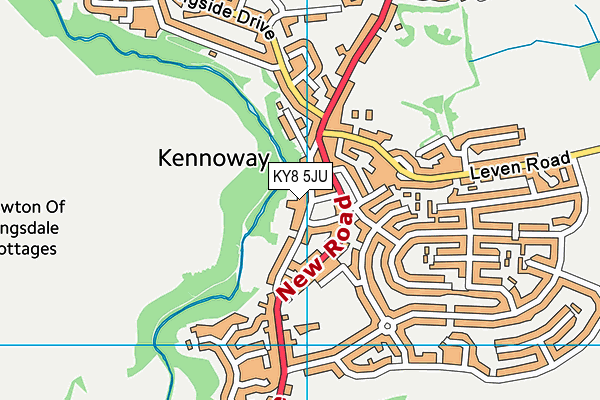 KY8 5JU map - OS VectorMap District (Ordnance Survey)