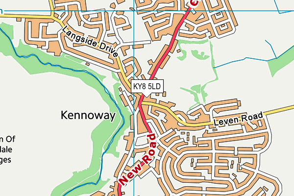 KY8 5LD map - OS VectorMap District (Ordnance Survey)