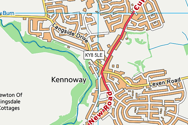 KY8 5LE map - OS VectorMap District (Ordnance Survey)