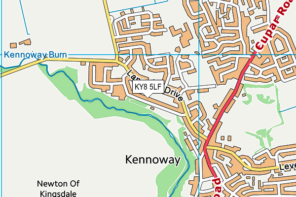 KY8 5LF map - OS VectorMap District (Ordnance Survey)